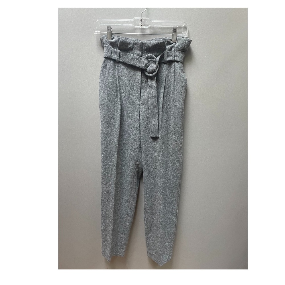 Express high-waisted  paperbag trousers